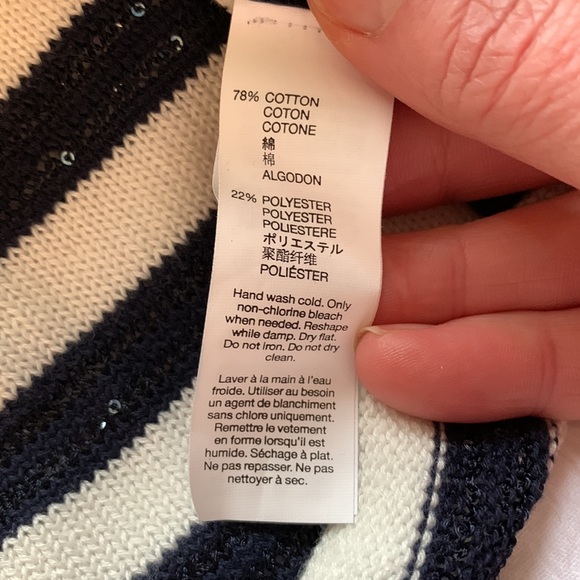 Gap Blue and White Striped Sweater - Picture 4 of 5